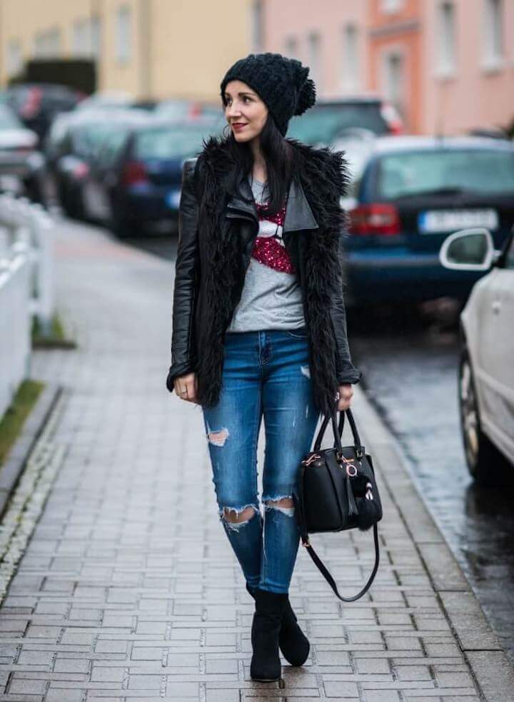 Distressed Jeans im Winter - Yay oder nay?