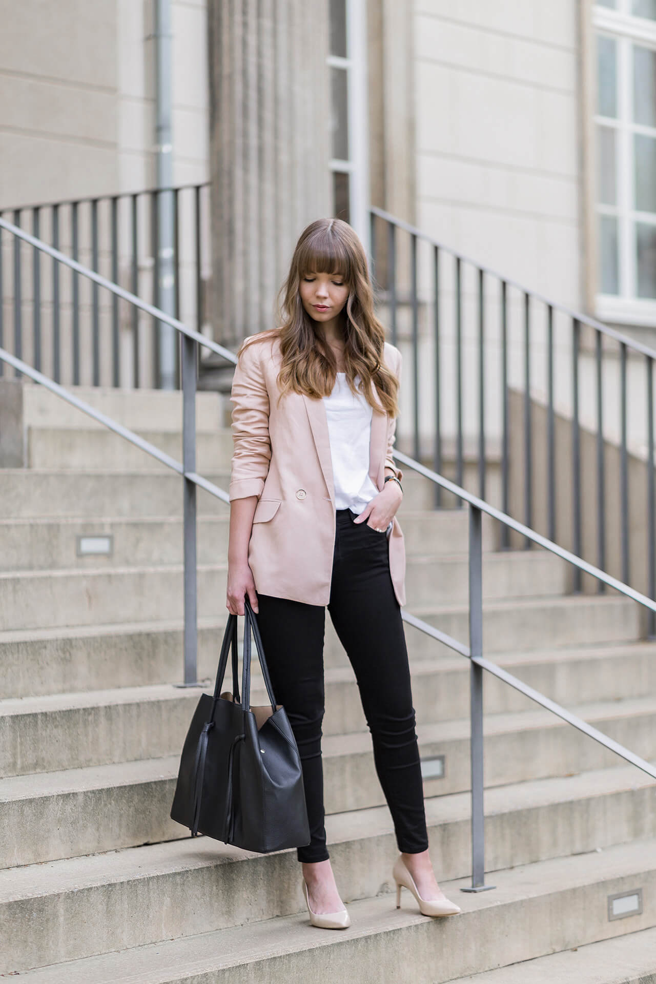 Frühlingshaftes Outfit für's Büro, Business Look mit Blazer, Shoelove by Deichmann