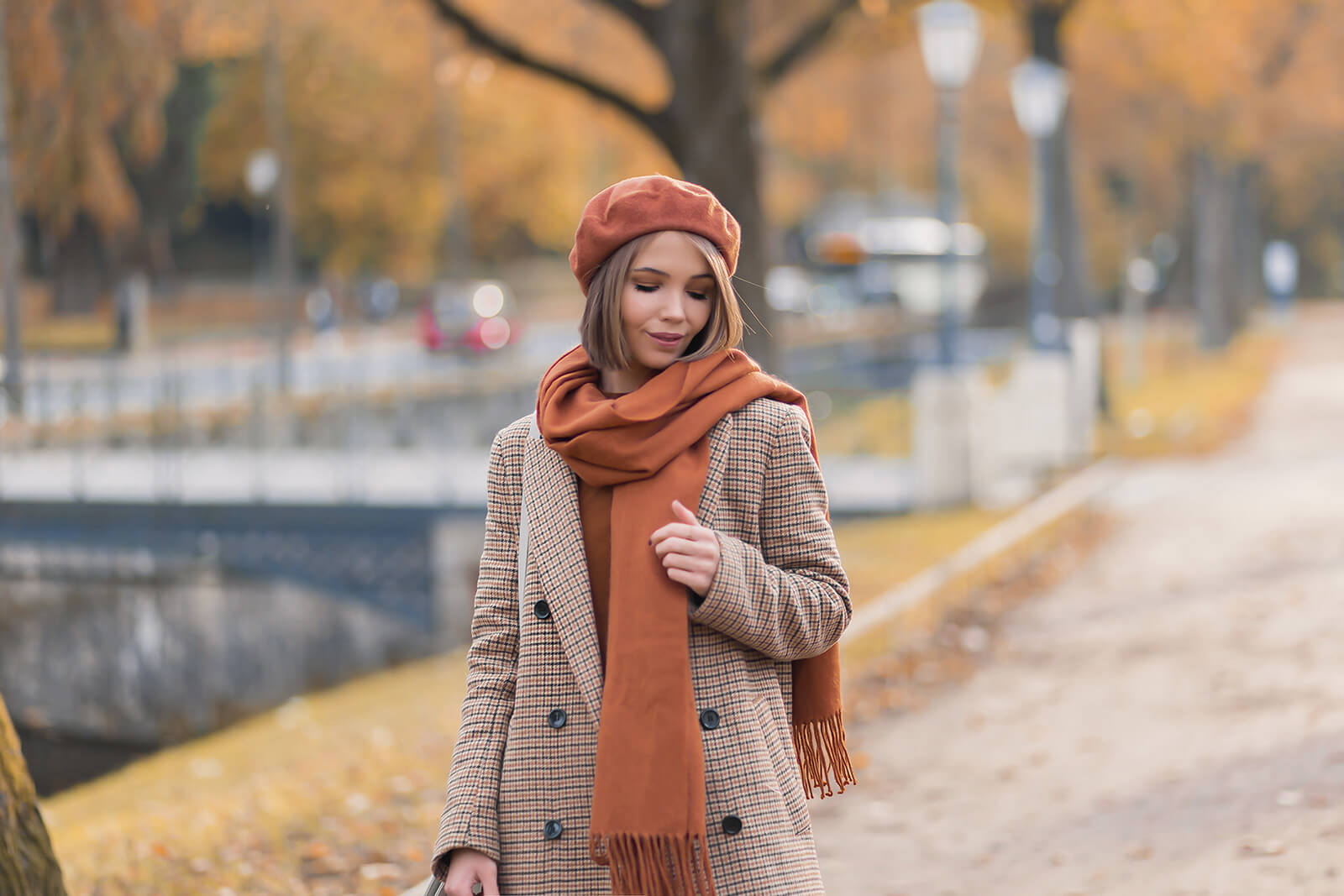 Karo Looks, Herbstoutfit, karierter Mantel, Schnürboots, Karomuster Trend, Shoelove by Deichmann