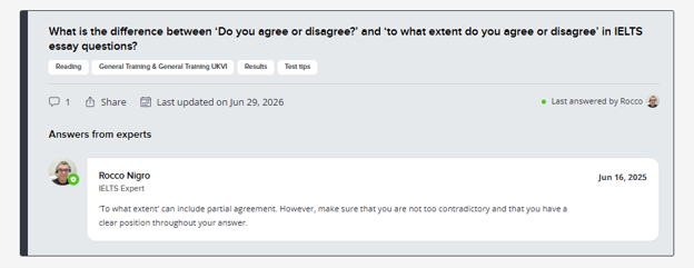 What is the difference between ‘Do you agree or disagree?’ and ‘to what extent do you agree or disagree’ in IELTS essay questions? 
