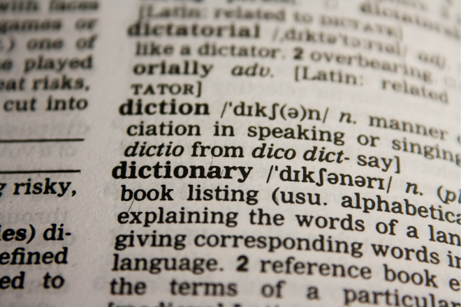 read dictionary