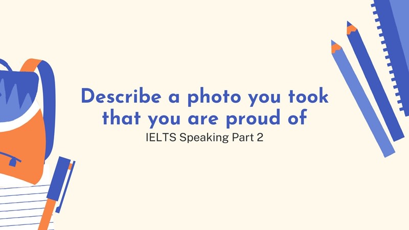 Describe a photo you took that you are proud of part 2