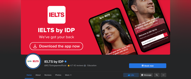 IELTS by IDP Facebook