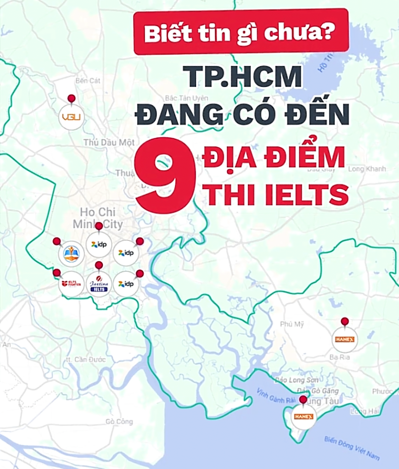 Thi ielts ở đâu TPHCM
