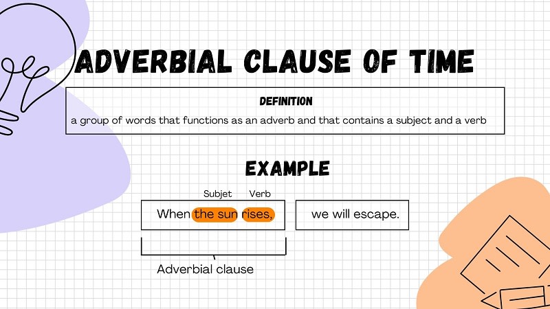 adverbial clause of time