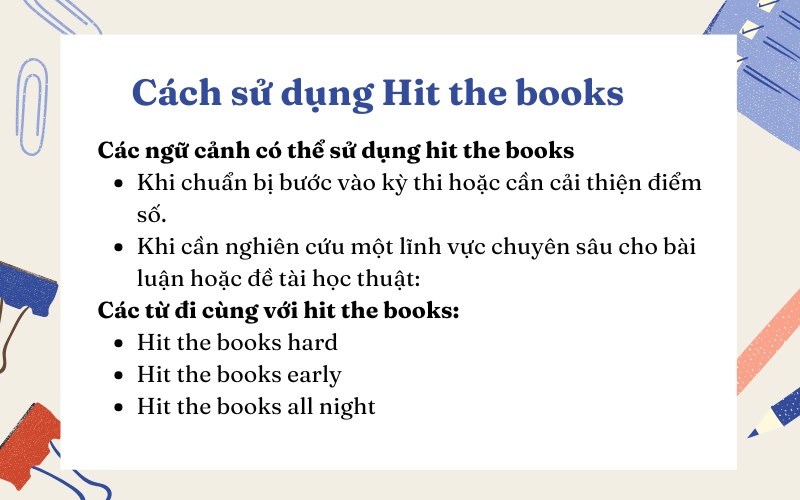idiom hit the books