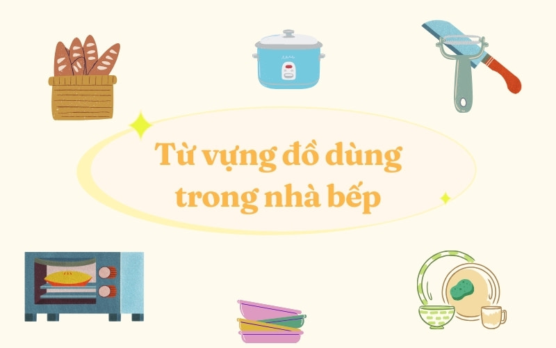 các vật dụng trong nhà bằng tiếng anh