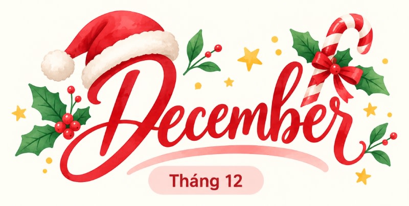 dec-la-thang-may-trong-tieng-anh