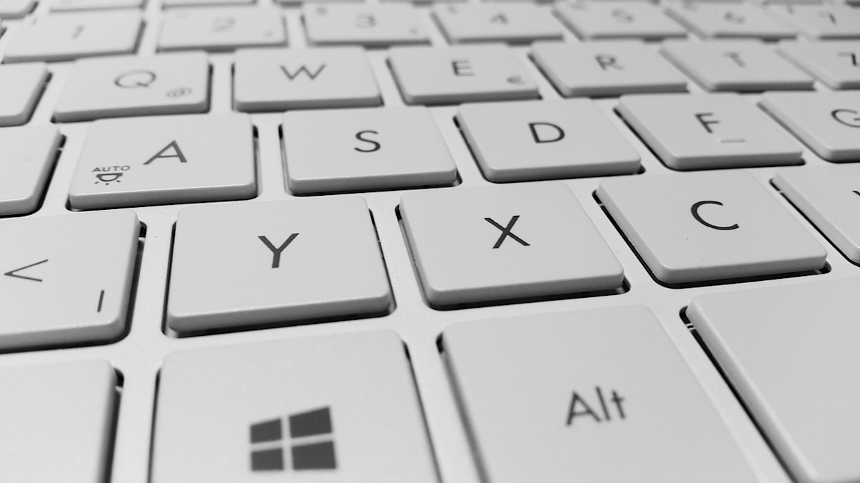 keyboard of a desktop