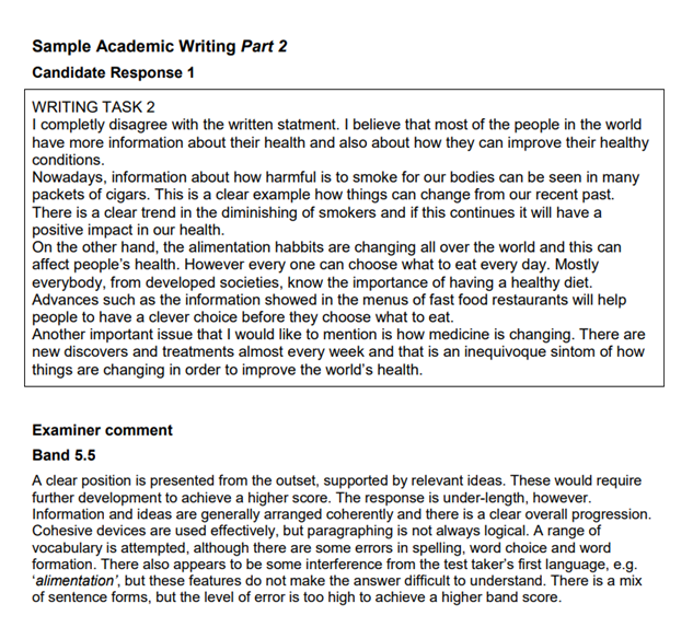 Sample Academic Writing Part 2