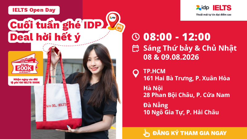 Ngày Hội IELTS Open Day - Nhận deal hời hết ý