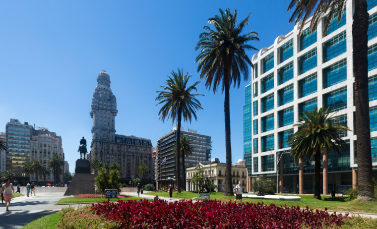 Montevideo city view in Uruguay