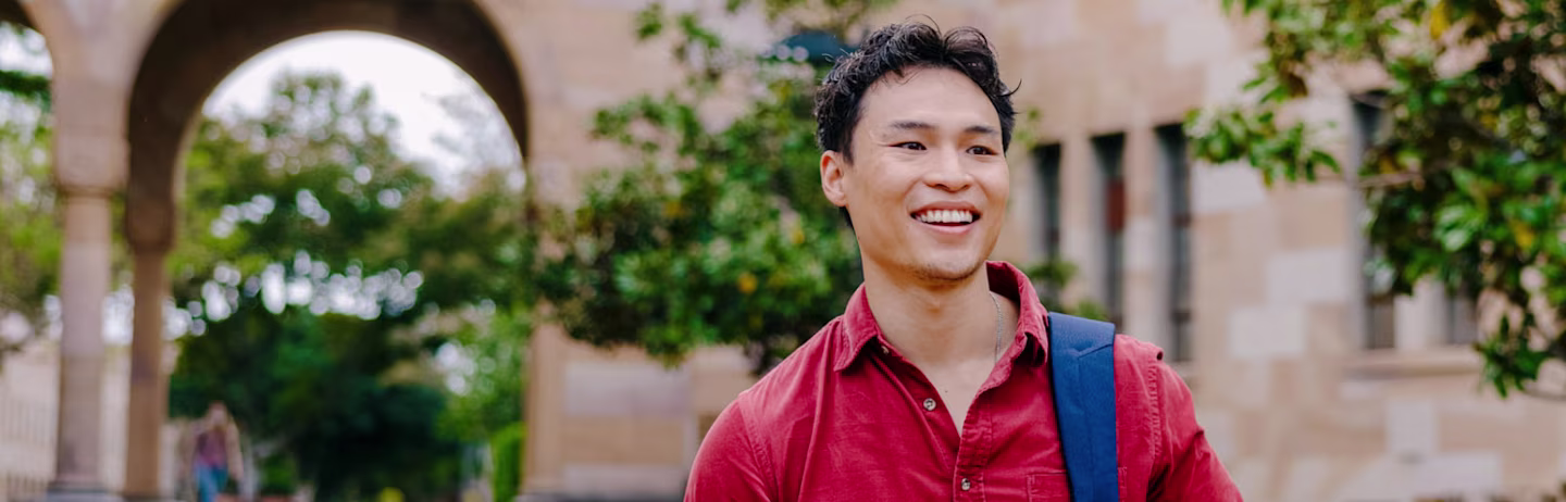An IELTS student on the test day.
