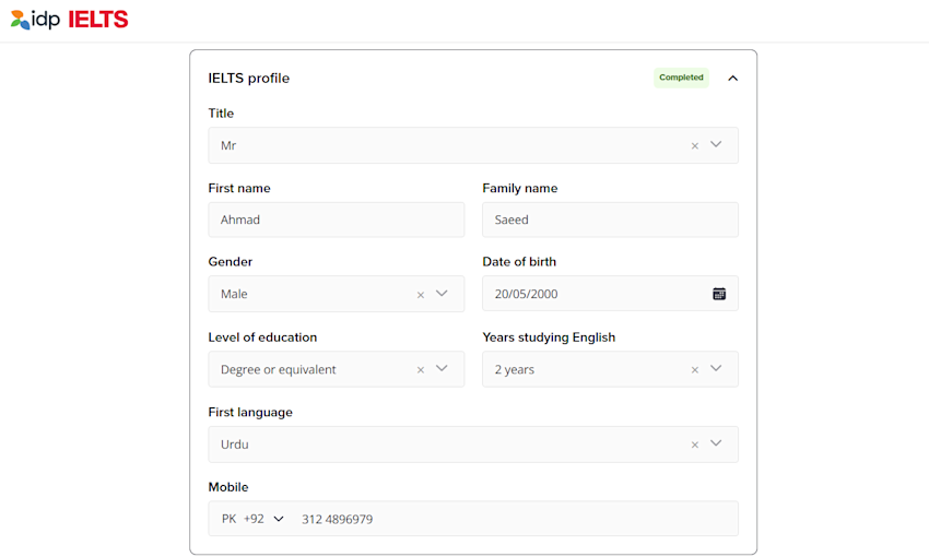 Profile Info
