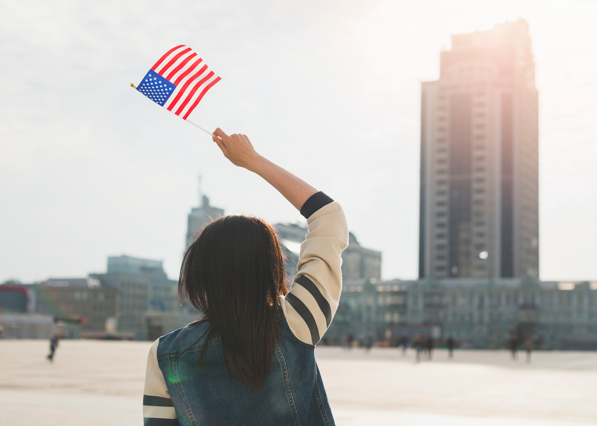 cambodian-student-waving-USA-flag