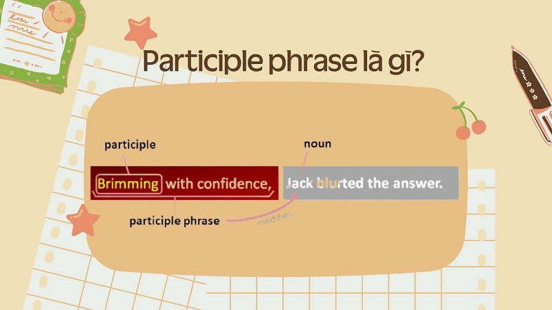 participle phrase là gì