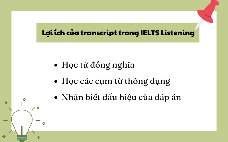 transcript listening là gì