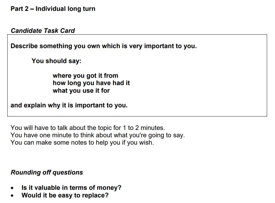Article - Image 1 - All about cue card questions in IELTS Speaking test - India