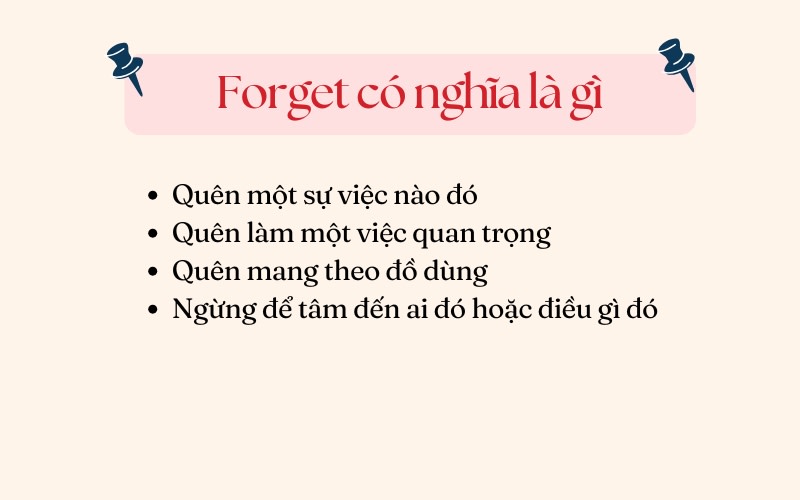 cấu trúc forget