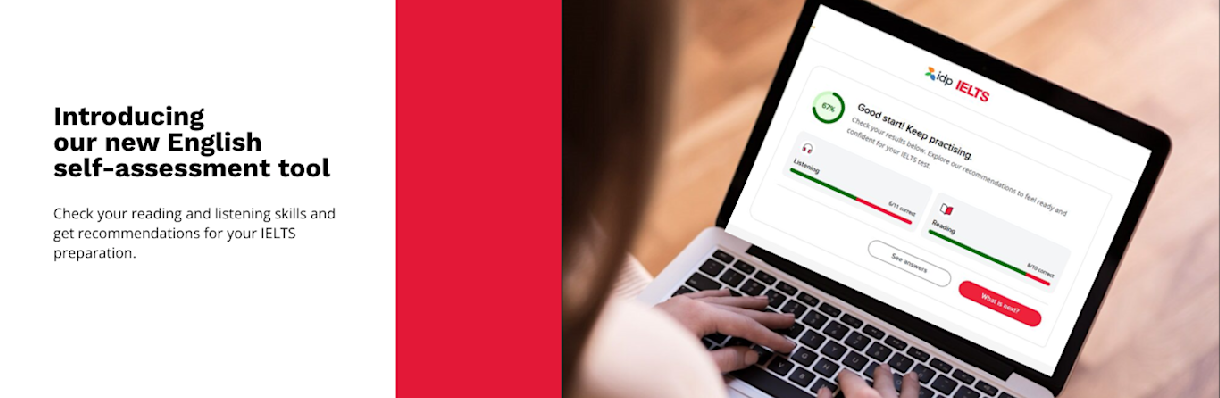 Web banner - English self-assessment tool
