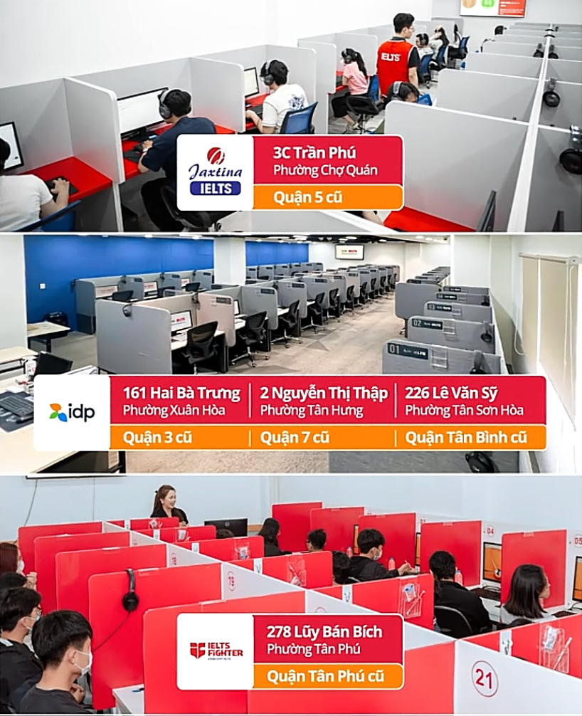 các địa điểm thi IELTS tại TPHCM