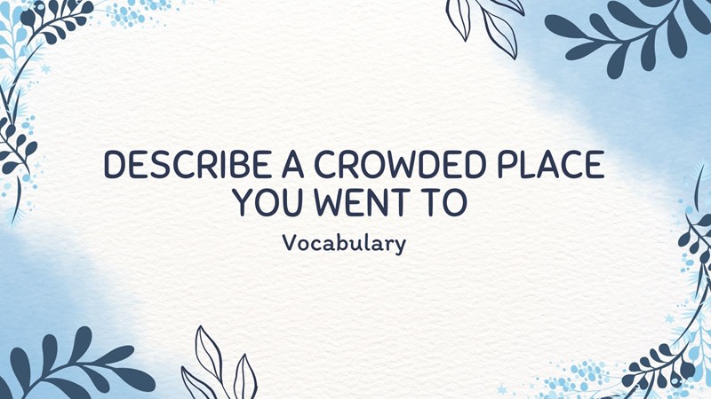 describe a time when you went to a crowded place