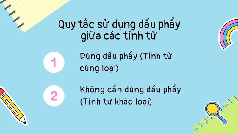 thứ tự tính từ