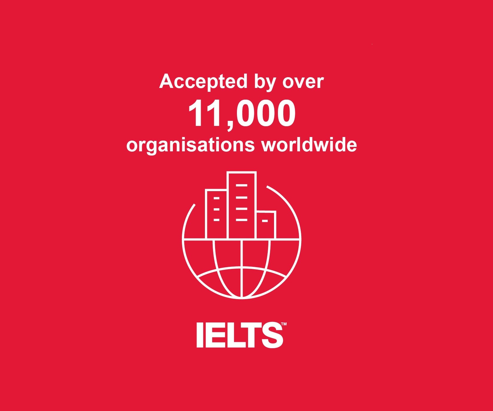Accepted by over 11000 organisations worldwide