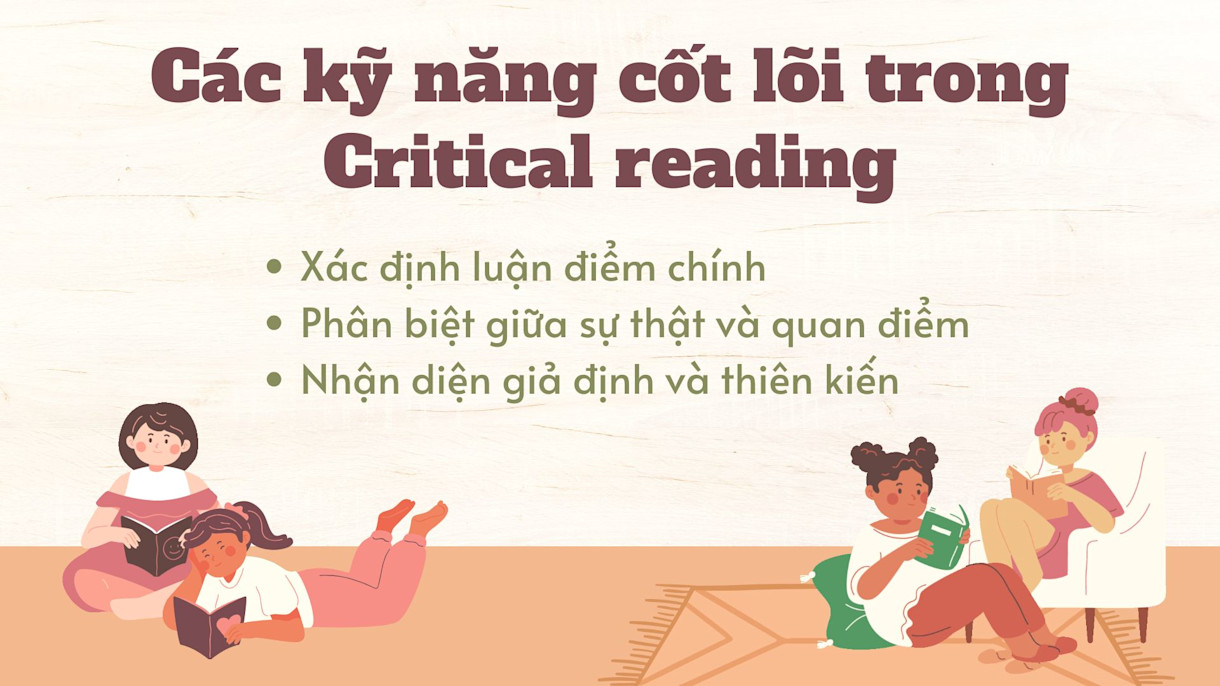 các kỹ năng Critical reading