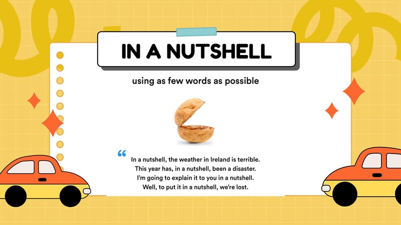 in a nutshell idiom