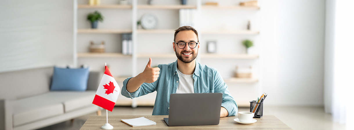 BODY IMAGE - Landing Page - IELTS for Canadian Citizenship - THUMBS UP - CANADA