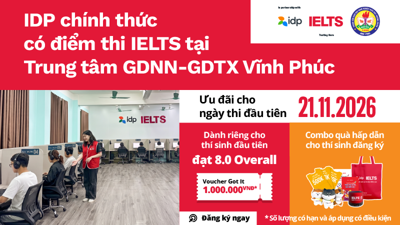IELTS Promote 202610 Vinh Phuc Website