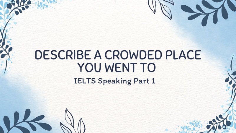 describe a time you went to a crowded place