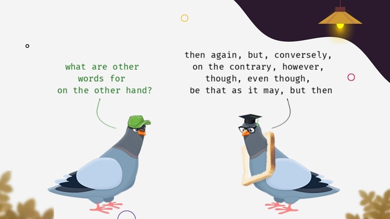 cách dùng on the other hand