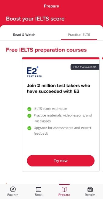 Image - E2 in the app 