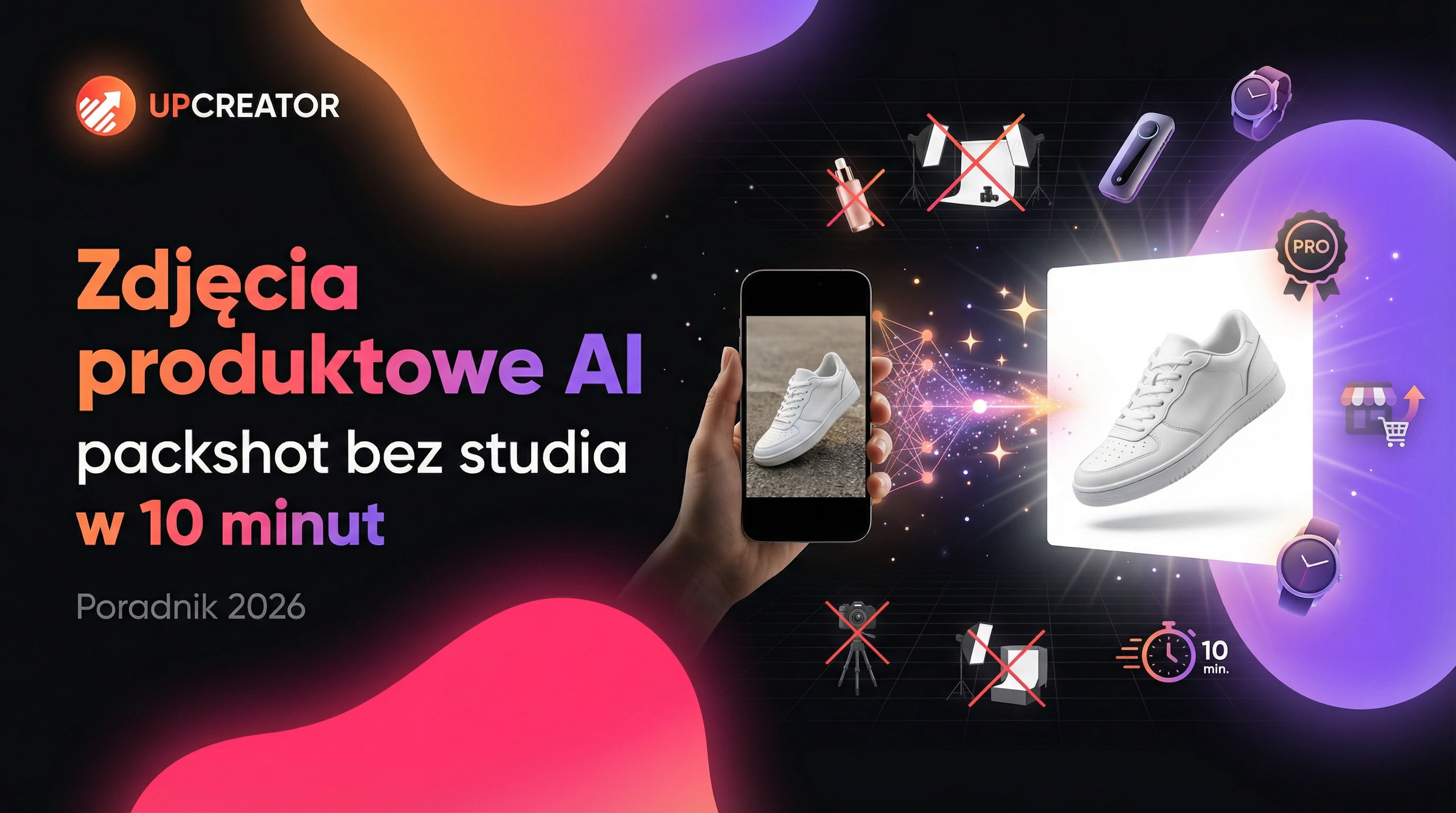 Zdjęcia produktowe AI — packshot bez studia w 10min? [2026]