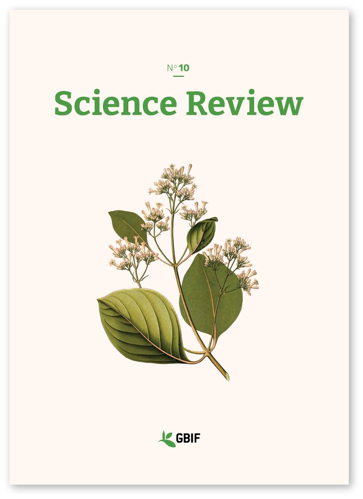 GBIF Secretariat (2023) GBIF Science Review No. 10. <a href="https://doi.org/10.35035/37pp-tt84">https://doi.org/10.35035/37pp-tt84</a>