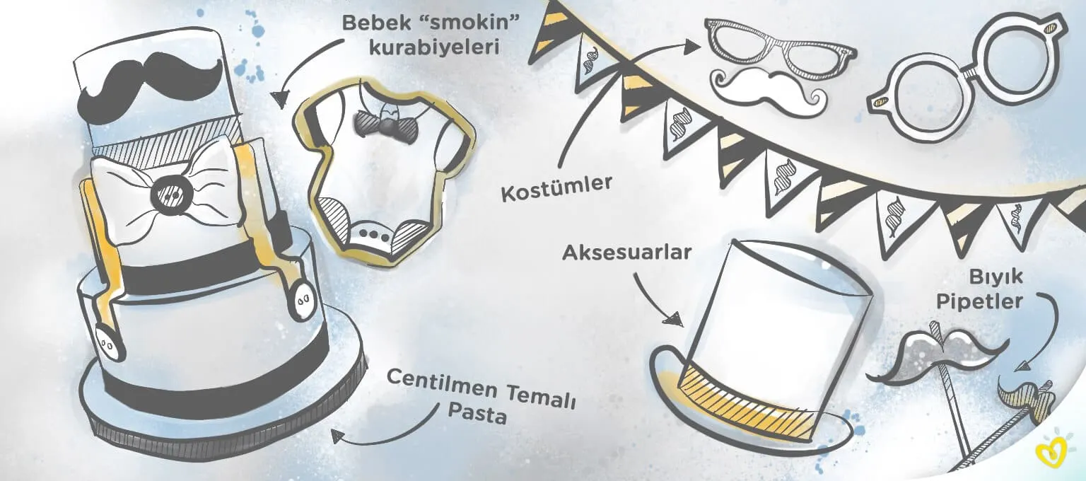 erkek baby shower temalari-Article Content Image1 Minik centilmen temalı baby shower partisi