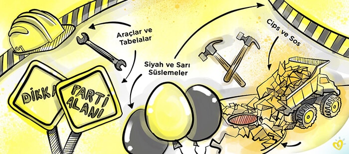 erkek baby shower temalari-Article Content Image3 Bebek yapım aşamasında temalı baby shower partisi