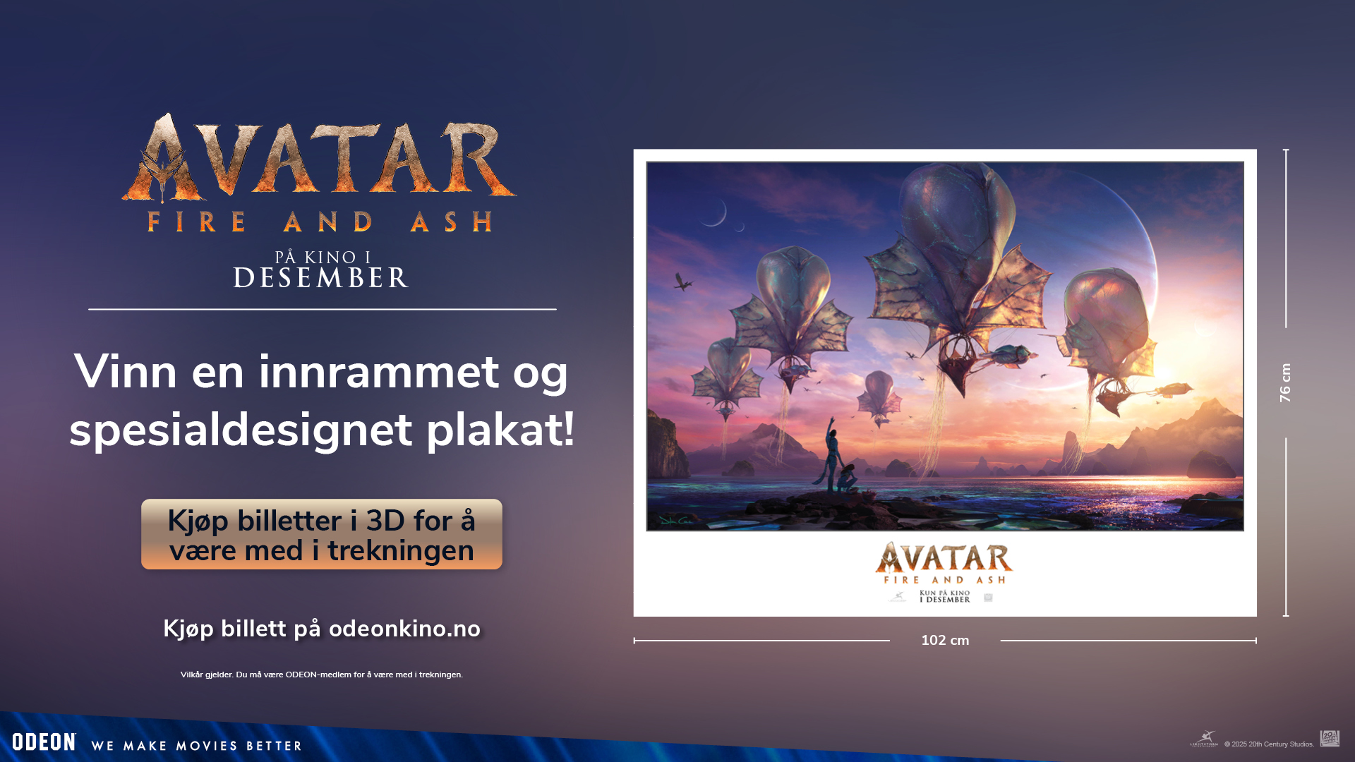 Avatar: Fire and Ash - Vinn en eksklusiv plakat 