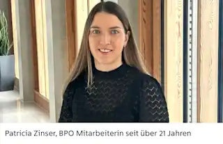Patricia Zinser BPO Mitarbeiterin seit über 21 Jahren