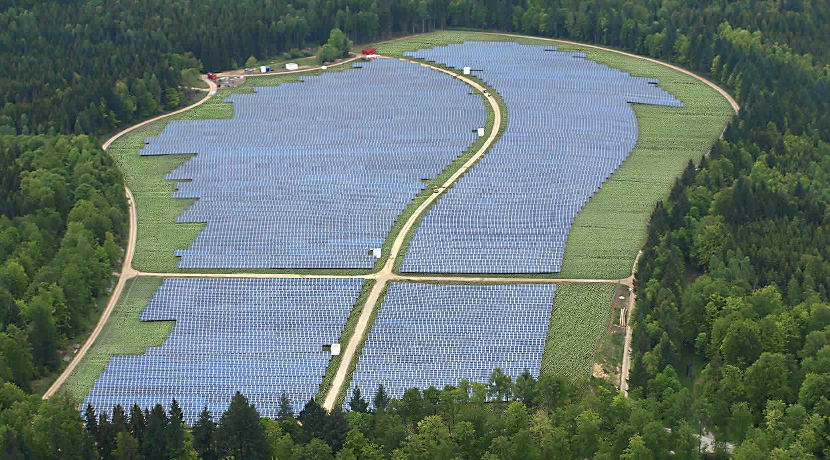 EnBW-Solarpark in Königsbronn