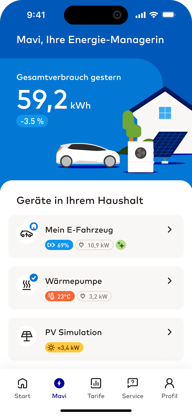 Mavi Screen Dashboard