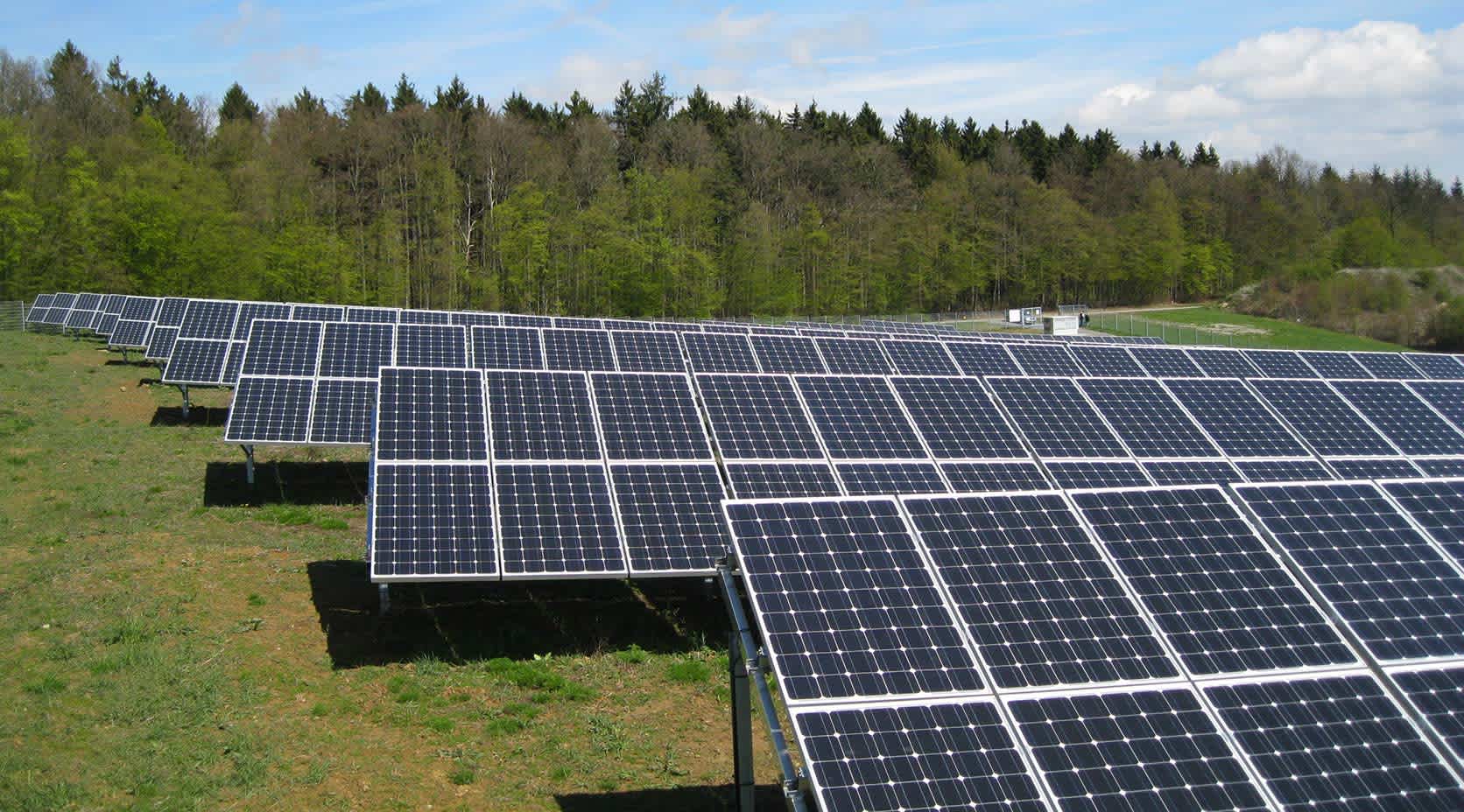 Der EnBW-Solarpark in Krautheim