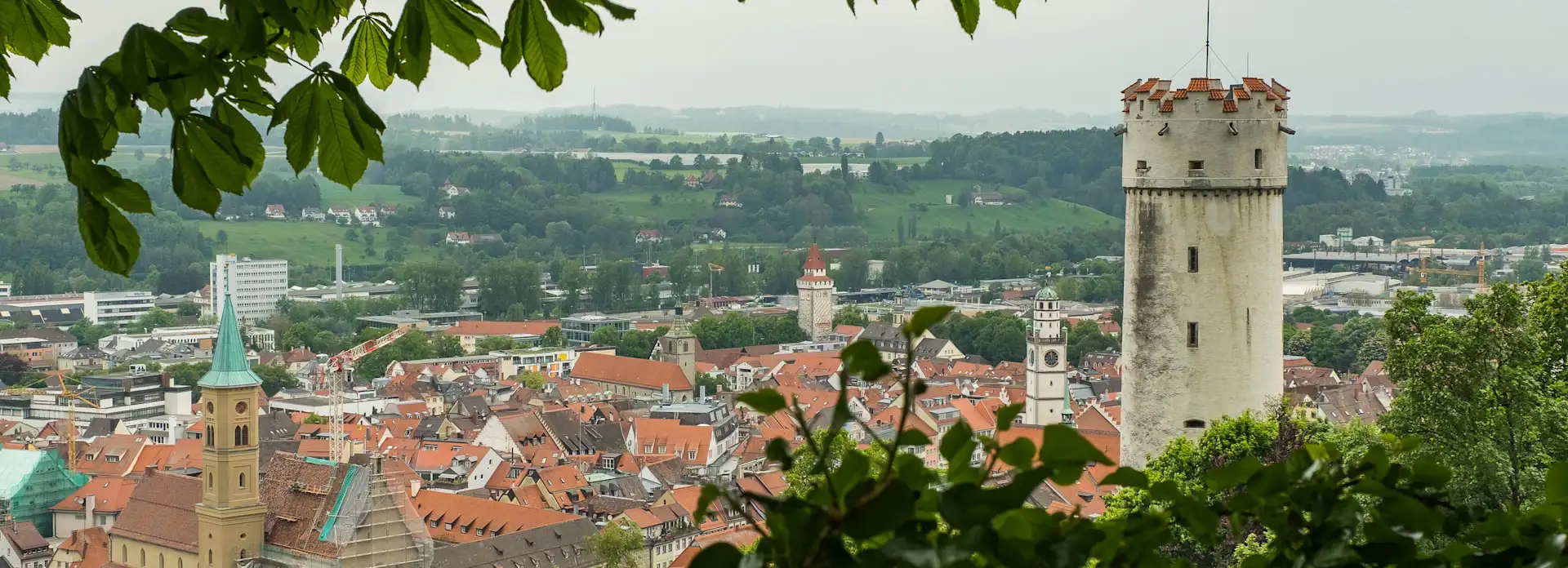 Stadt Ravensburg mit Blick auf das Stadtzentrum