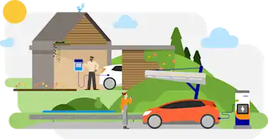 Illustration von Emobilität