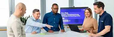 EnBW Contracting-Team in einem Meeting