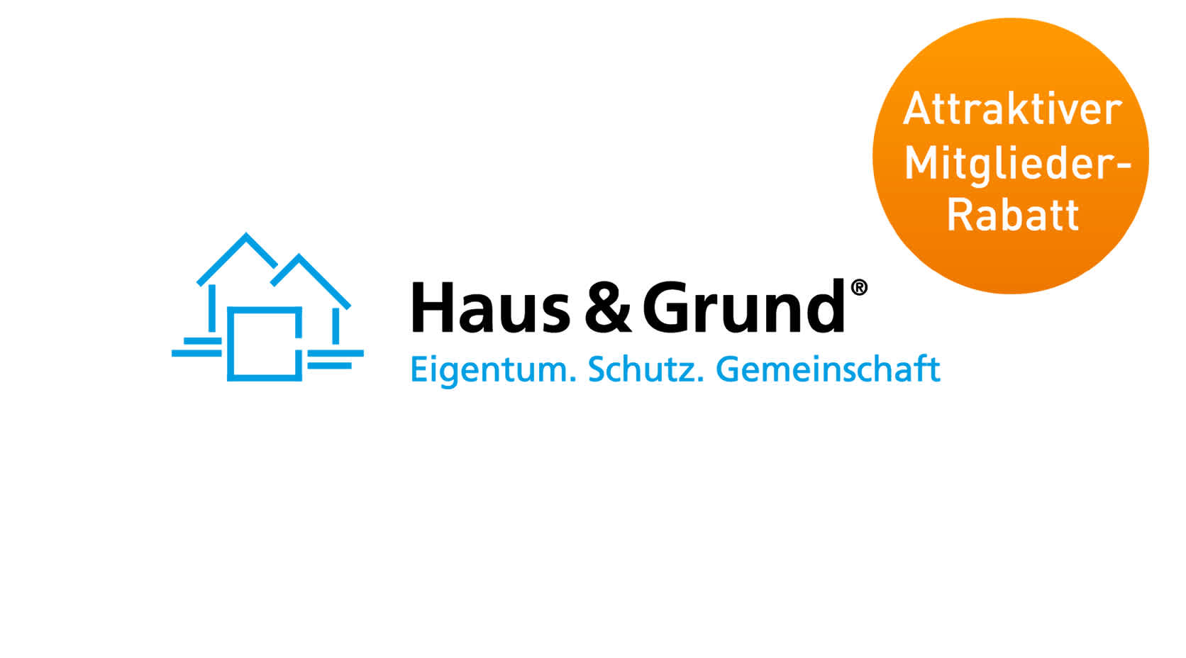 Wohnungswirtschaft Partner Haus und Grund Logo und Störer