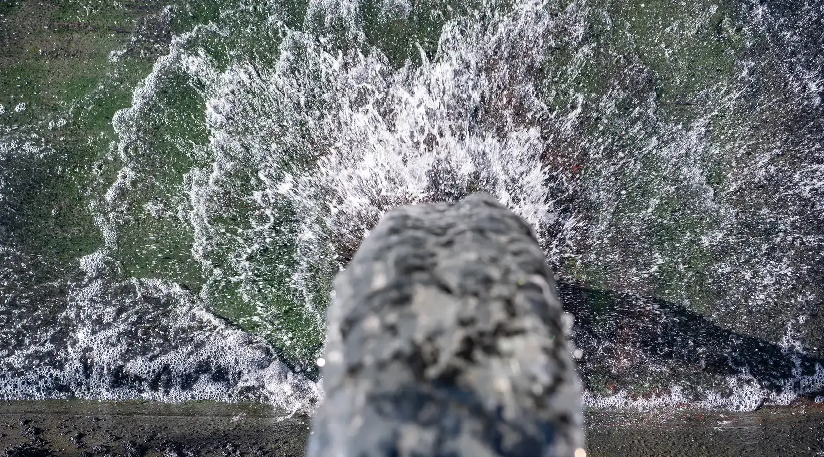 Kläranlage Schorndorf Wasserstrahl