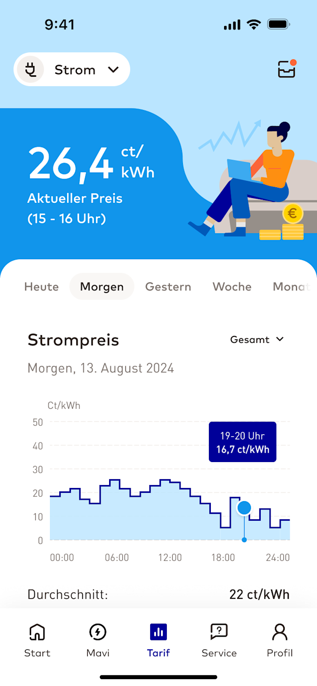 Stromverbrauch planen